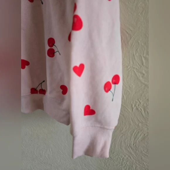 NWT! Grayson Threads, Pink Cherry Print Sweatshirt, Size Medium - Picture 3 of 6